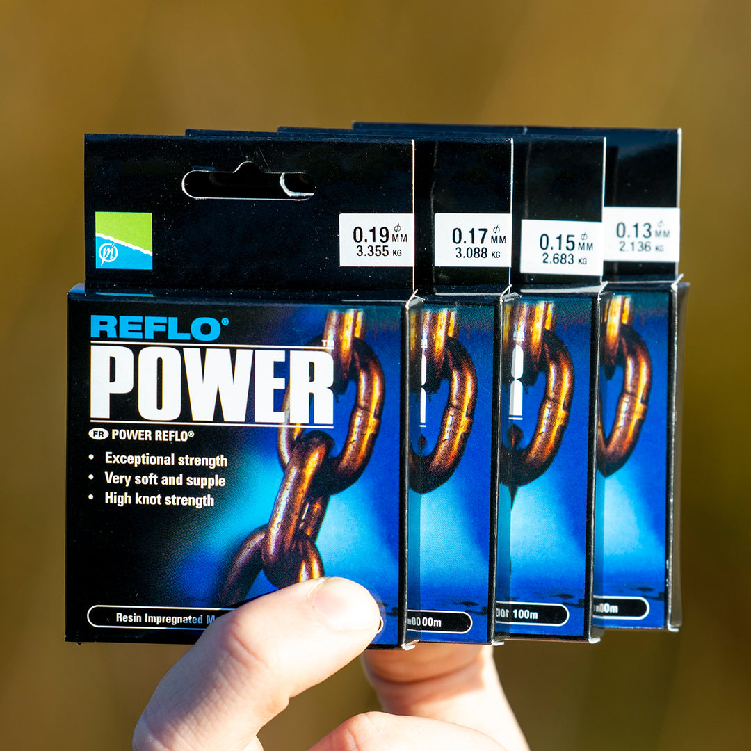 Preston Reflo Power Fishing Line - Hooklength Line For Match & Carp Fishing